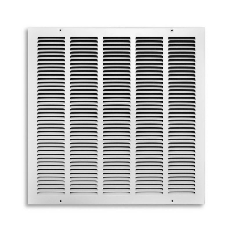 TRUaire 17020X20, 20x20 Return Air Grille, White Steel Wall & Ceiling Vent Cover, 170 Series