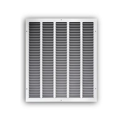 TRUaire 17020X24, 20x24 Return Air Grille, White Steel Wall & Ceiling Vent Cover, 170 Series