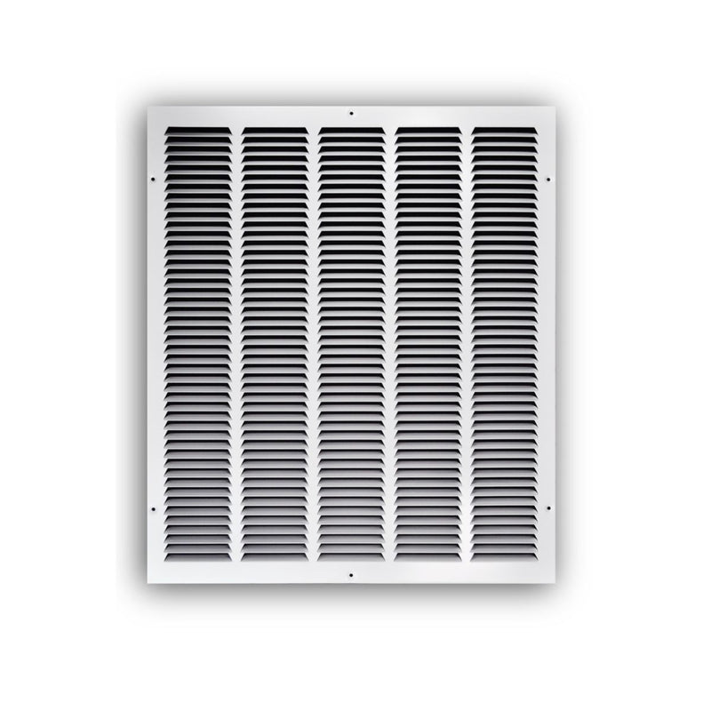 TRUaire 17020X24, 20x24 Return Air Grille, White Steel Wall & Ceiling Vent Cover, 170 Series