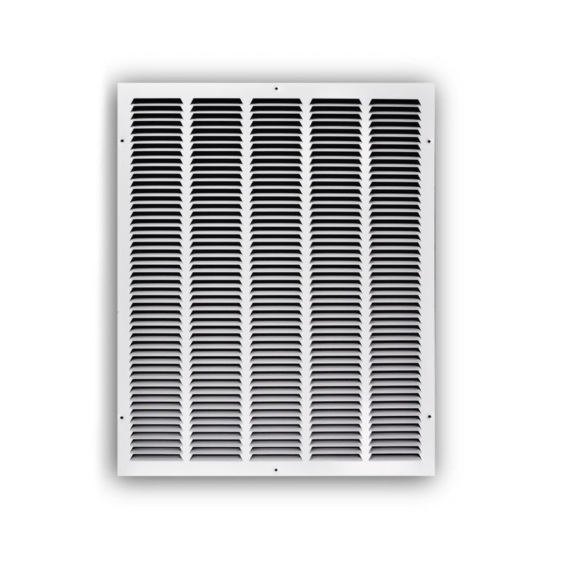 TRUaire 17020X25, 20x25 Return Air Grille, White Steel Wall & Ceiling Vent Cover, 170 Series