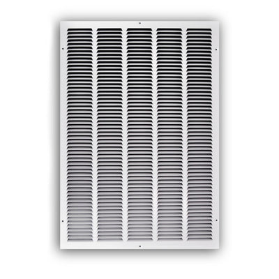 TRUaire 17020X30, 20x30 Return Air Grille, White Steel Wall & Ceiling Vent Cover, 170 Series