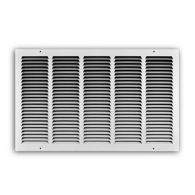TRUaire 17024X14, 24x14 Return Air Grille, White Steel Wall & Ceiling Vent Cover, 170 Series