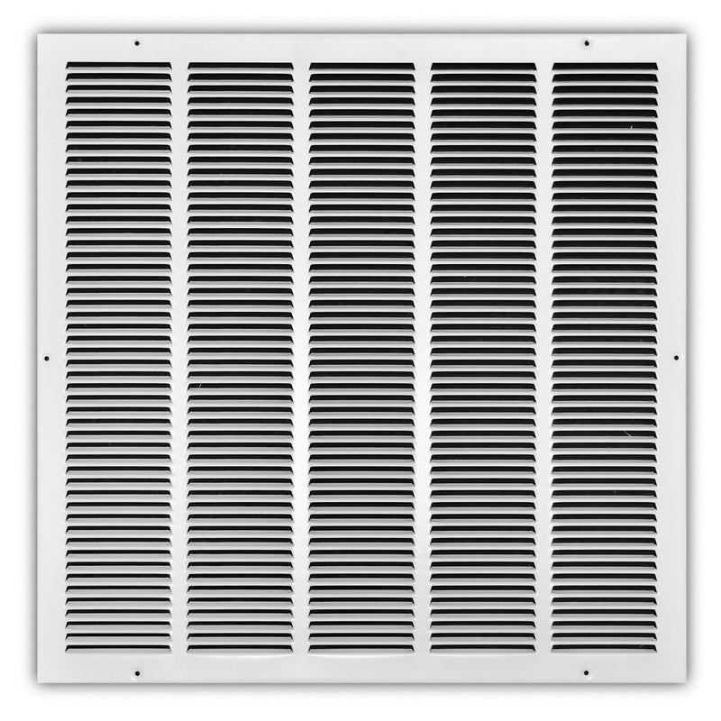TRUaire 17024X24, 24x24 Return Air Grille, White Steel Wall & Ceiling Vent Cover, 170 Series