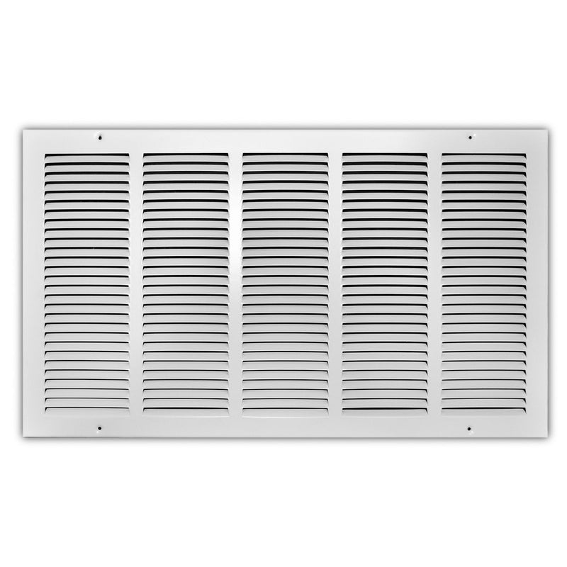TRUaire 17025X14, 24x14 Return Air Grille, White Steel Wall & Ceiling Vent Cover, 170 Series