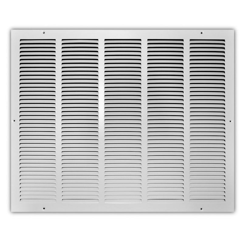 TRUaire 17025X20, 25x20 Return Air Grille, White Steel Wall & Ceiling Vent Cover, 170 Series