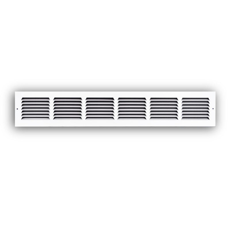 TRUaire 17030X04, 30x4 Return Air Grille, White Steel Wall & Ceiling Vent Cover, 170 Series