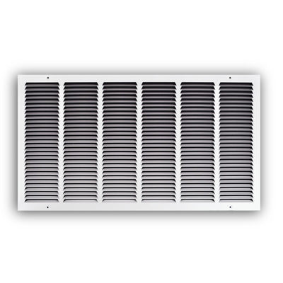 TRUaire 17030X16, 30x16 Return Air Grille, White Steel Wall & Ceiling Vent Cover, 170 Series