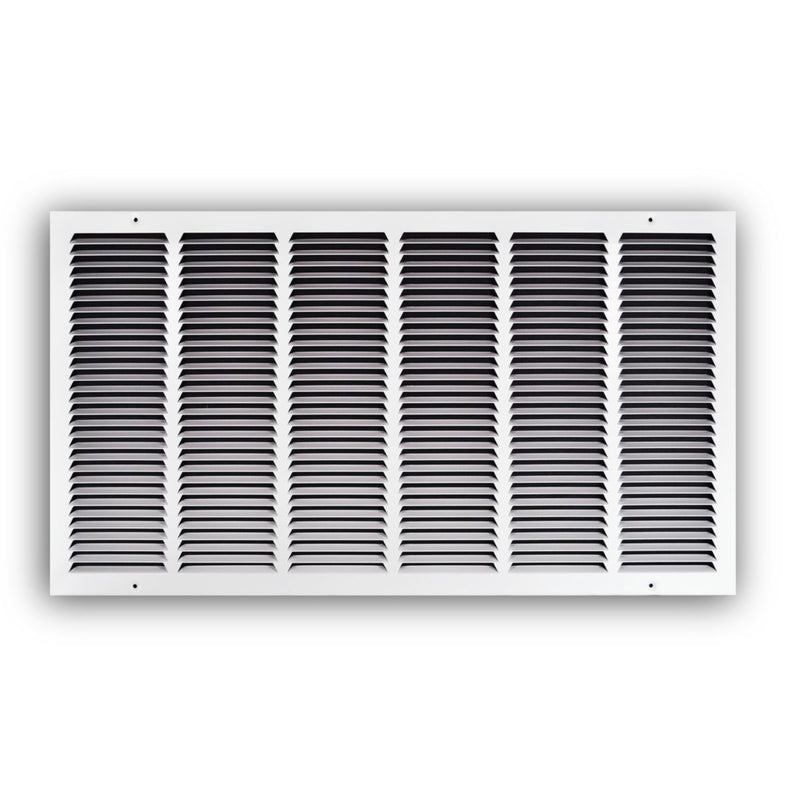 TRUaire 17030X16, 30x16 Return Air Grille, White Steel Wall & Ceiling Vent Cover, 170 Series