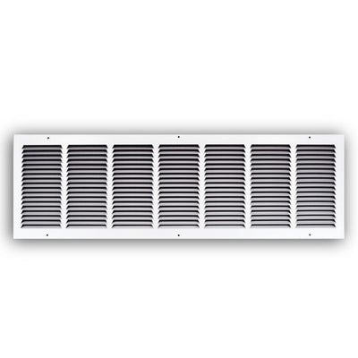 TRUaire 17036X10, 36x10 Return Air Grille, White Steel Wall & Ceiling Vent Cover, 170 Series