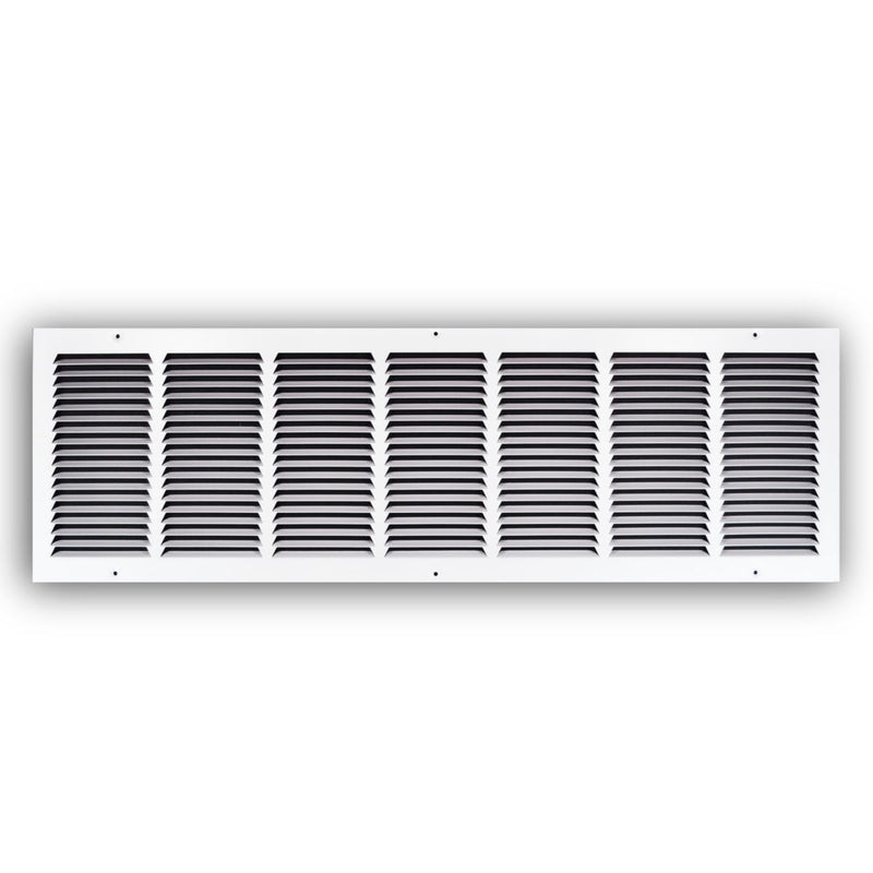 TRUaire 17036X10, 36x10 Return Air Grille, White Steel Wall & Ceiling Vent Cover, 170 Series