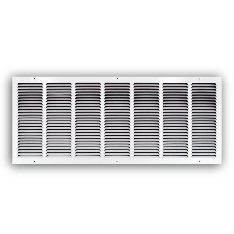 TRUaire 17036X14, 36x14 Return Air Grille, White Steel Wall & Ceiling Vent Cover, 170 Series