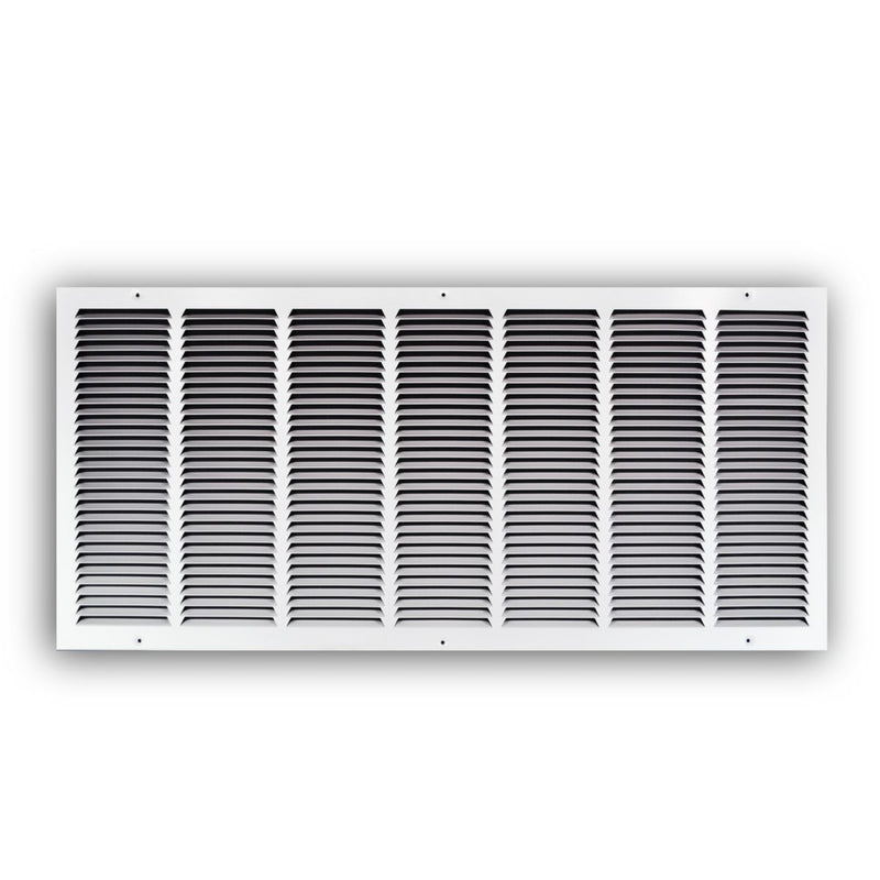 TRUaire 17036X16, 36x16 Return Air Grille, White Steel Wall & Ceiling Vent Cover, 170 Series