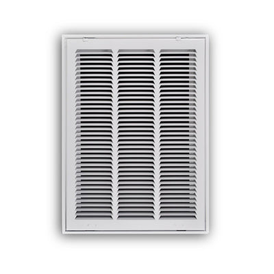 TRUaire 19014X20, 14x20 Return Air Filter Grille, Hinged Face, White Steel Filter Back Vent Cover, Fits 14x20x1 Filter, 190 Series