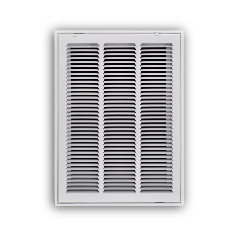 TRUaire 19014X20, 14x20 Return Air Filter Grille, Hinged Face, White Steel Filter Back Vent Cover, Fits 14x20x1 Filter, 190 Series