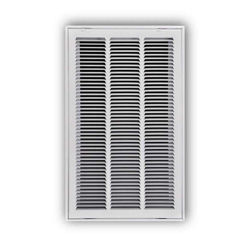 TRUaire 19014X25, 14x25 Return Air Filter Grille, Hinged Face, White Steel Filter Back Vent Cover, Fits 14x25x1 Filter, 190 Series