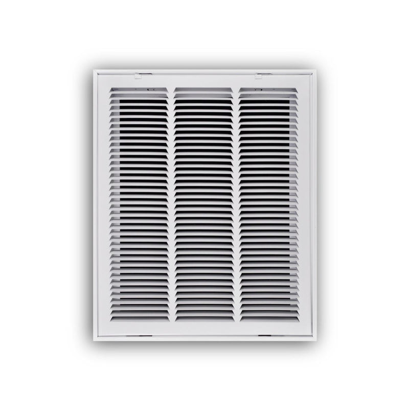 TRUaire 19016X20, 16x20 Return Air Filter Grille, Hinged Face, White Steel Filter Back Vent Cover, Fits 16x20x1 Filter, 190 Series