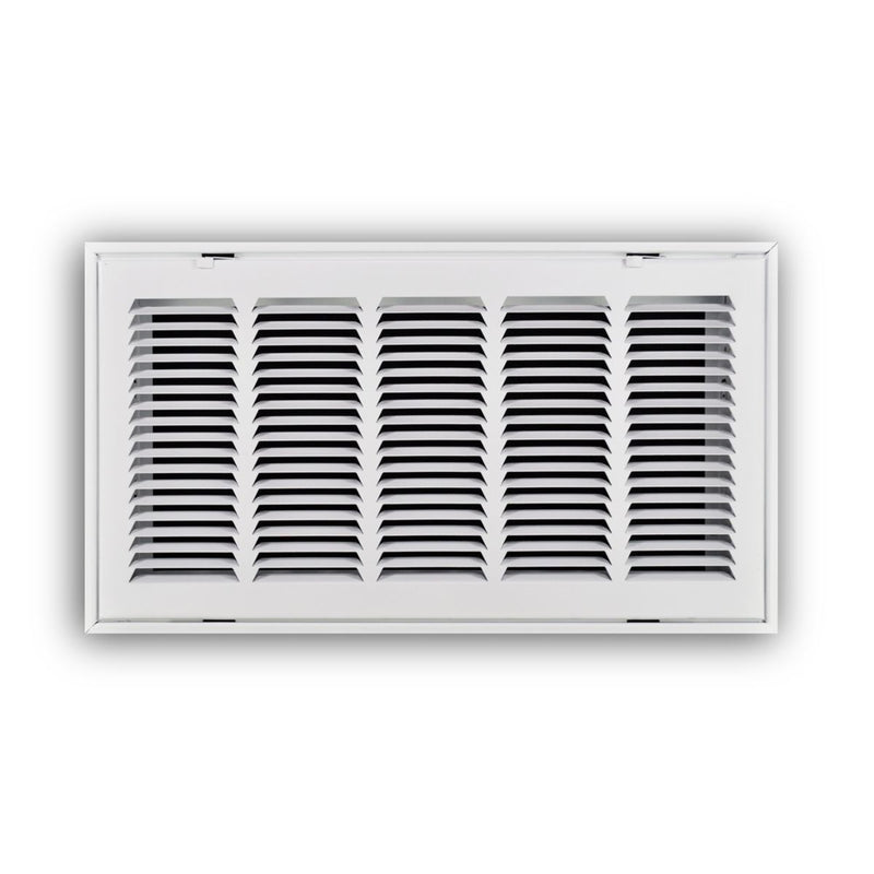 TRUaire 19020X10, 20x10 Return Air Filter Grille, Hinged Face, White Steel Filter Back Vent Cover, Fits 20x10x1 Filter, 190 Series