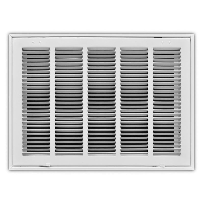 TRUaire 19020X14, 20x14 Return Air Filter Grille, Hinged Face, White Steel Filter Back Vent Cover, Fits 20x14x1 Filter, 190 Series
