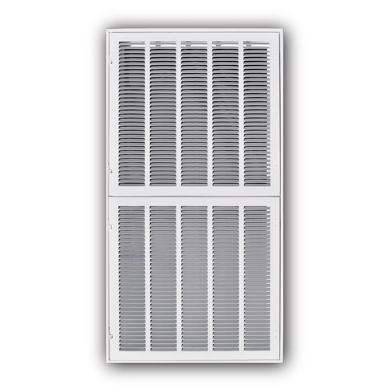 TRUaire 19020X40, 23x43 Return Air Filter Grille, Hinged Face, White Steel Filter Back Vent Cover, Fits 20x40x1 Filter, 190 Series