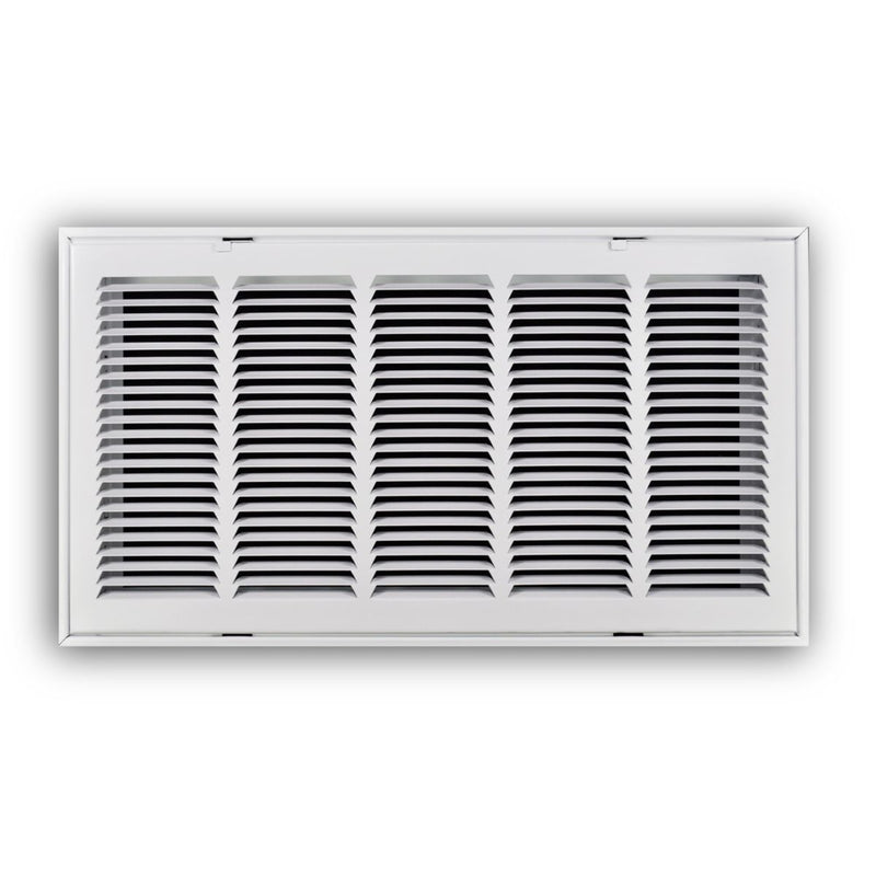 TRUaire 19024X12, 24x12 Return Air Filter Grille, Hinged Face, White Steel Filter Back Vent Cover, Fits 24x12x1 Filter, 190 Series