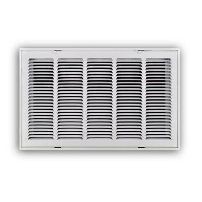 TRUaire 19024X14, 24x14 Return Air Filter Grille, Hinged Face, White Steel Filter Back Vent Cover, Fits 24x14x1 Filter, 190 Series
