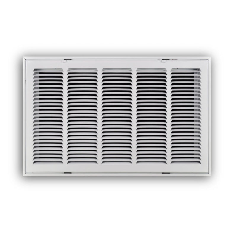TRUaire 19024X14, 24x14 Return Air Filter Grille, Hinged Face, White Steel Filter Back Vent Cover, Fits 24x14x1 Filter, 190 Series
