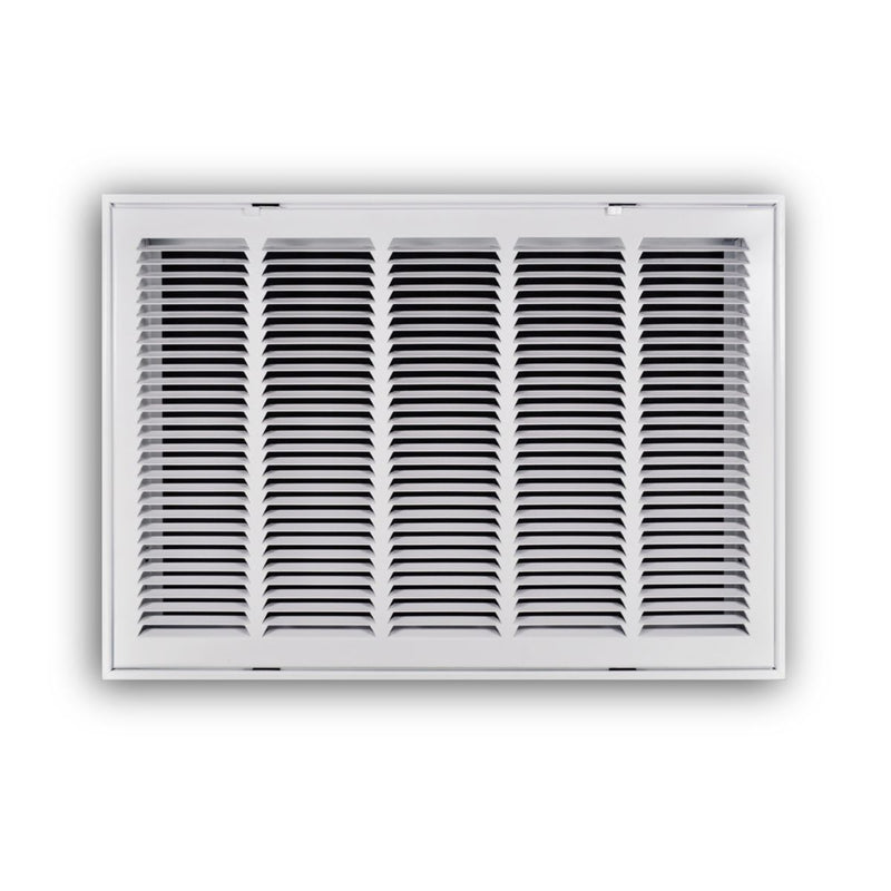 TRUaire 19024X16, 24x16 Return Air Filter Grille, Hinged Face, White Steel Filter Back Vent Cover, Fits 24x16x1 Filter, 190 Series