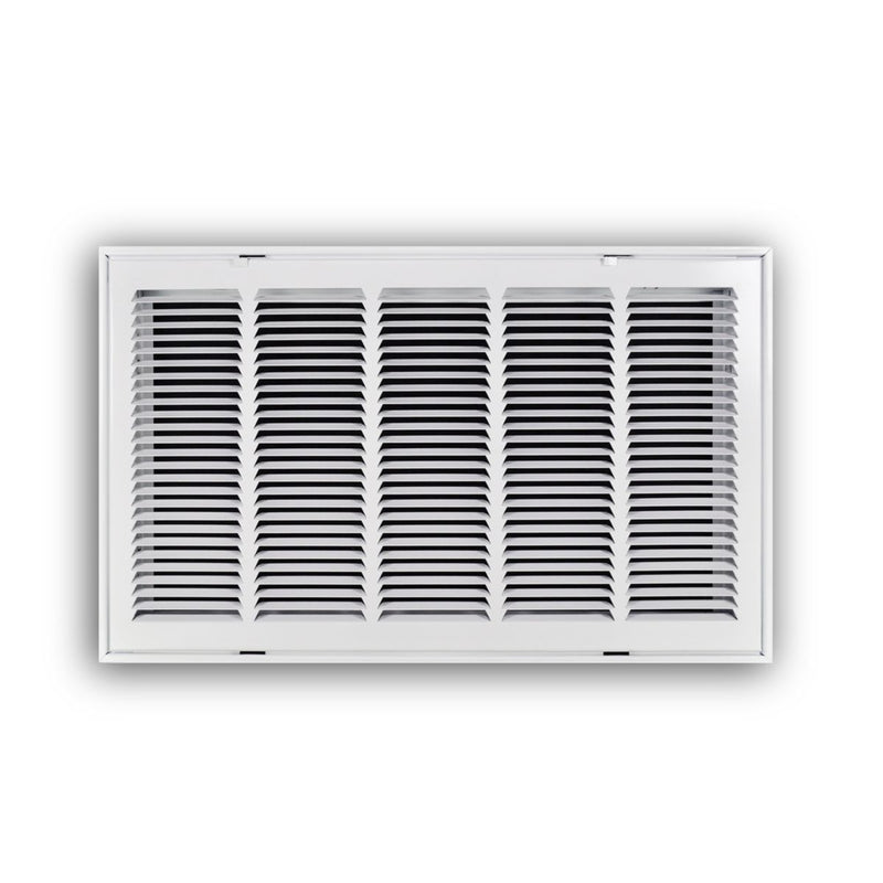 TRUaire 19025X14, 25x14 Return Air Filter Grille, Hinged Face, White Steel Filter Back Vent Cover, Fits 25x14x1 Filter, 190 Series