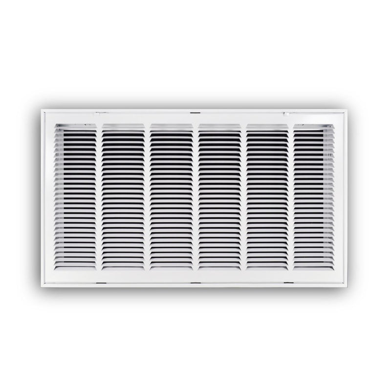 TRUaire 19030X16, 30x16 Return Air Filter Grille, Hinged Face, White Steel Filter Back Vent Cover, Fits 30x16x1 Filter, 190 Series