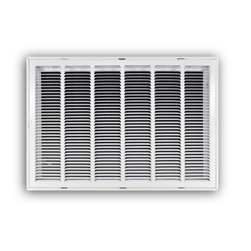 TRUaire 19030X20, 30x20 Return Air Filter Grille, Hinged Face, White Steel Filter Back Vent Cover, Fits 30x20x1 Filter, 190 Series