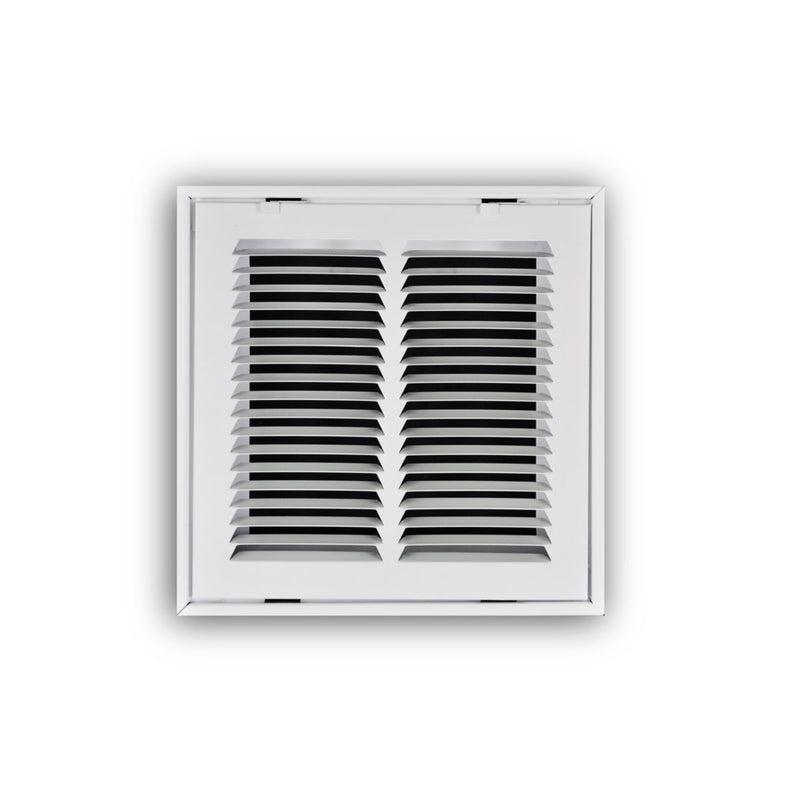 TRUaire 190RF10X10, 10x10 Return Air Filter Grille, Removable Face, White Steel Filter Back Vent Cover, Fits 10x10x1 Filter, 190RF Series