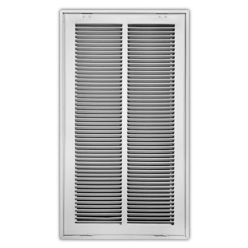TRUaire 190RF12X24, 12x24 Return Air Filter Grille, Removable Face, White Steel Filter Back Vent Cover, Fits 12x24x1 Filter, 190RF Series