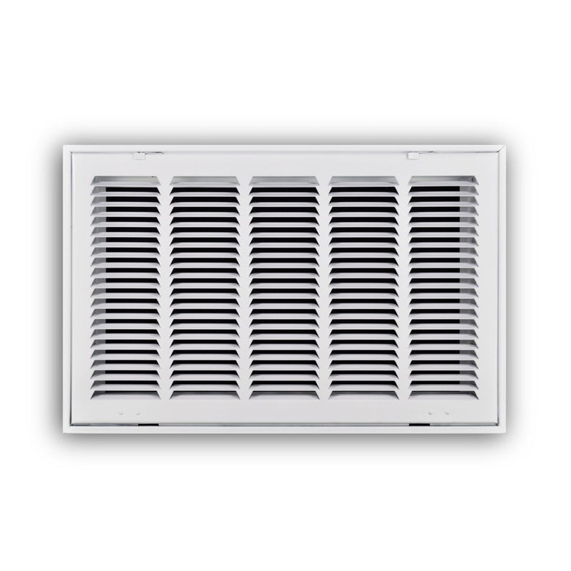 TRUaire 190RF20X12, 20x12 Return Air Filter Grille, Removable Face, White Steel Filter Back Vent Cover, Fits 20x12x1 Filter, 190RF Series