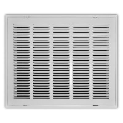 TRUaire 190RF20X16, 20x16 Return Air Filter Grille, Removable Face, White Steel Filter Back Vent Cover, Fits 20x16x1 Filter, 190RF Series