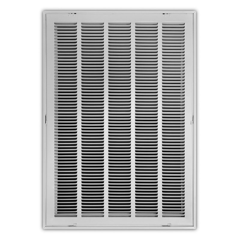TRUaire 190RF20X30, 20x30 Return Air Filter Grille, Removable Face, White Steel Filter Back Vent Cover, Fits 20x30x1 Filter, 190RF Series