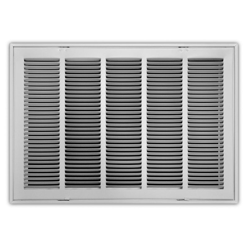 TRUaire 190RF24X18, 24x18 Return Air Filter Grille, Removable Face, White Steel Filter Back Vent Cover, Fits 24x18x1 Filter, 190RF Series