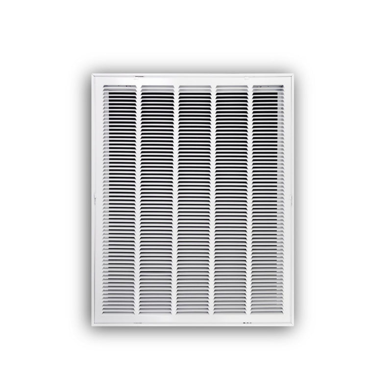 TRUaire 190RF25X32, 25x32 Return Air Filter Grille, Removable Face, White Steel Filter Back Vent Cover, Fits 25x32x1 Filter, 190RF Series