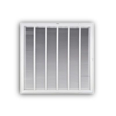 TRUaire 190RF30X30, 30x30 Return Air Filter Grille, Removable Face, White Steel Filter Back Vent Cover, Fits 30x30x1 Filter, 190RF Series