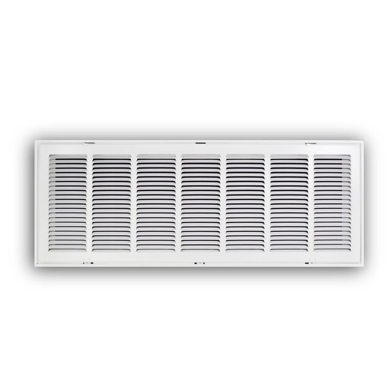 TRUaire 190RF36X12, 36x12 Return Air Filter Grille, Removable Face, White Steel Filter Back Vent Cover, Fits 36x12x1 Filter, 190RF Series
