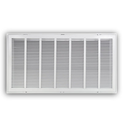 TRUaire 190RF36X18, 36x18 Return Air Filter Grille, Removable Face, White Steel Filter Back Vent Cover, Fits 36x18x1 Filter, 190RF Series