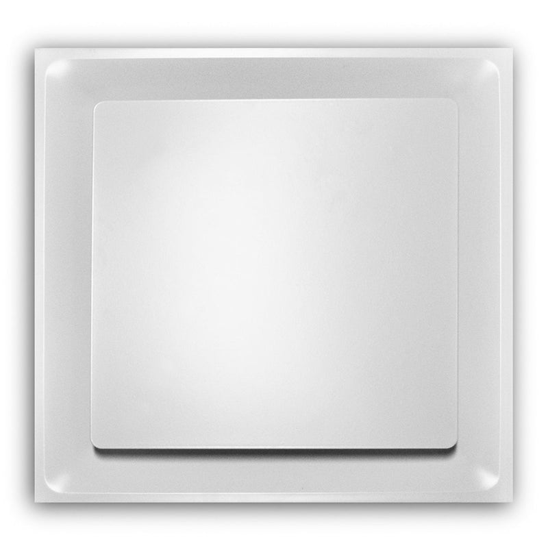 TRUaire 2000PDR6, 23.75x23.75 T-Bar Lay-In Ceiling Diffuser, White Steel Ceiling Air Vent, 2000PD Series