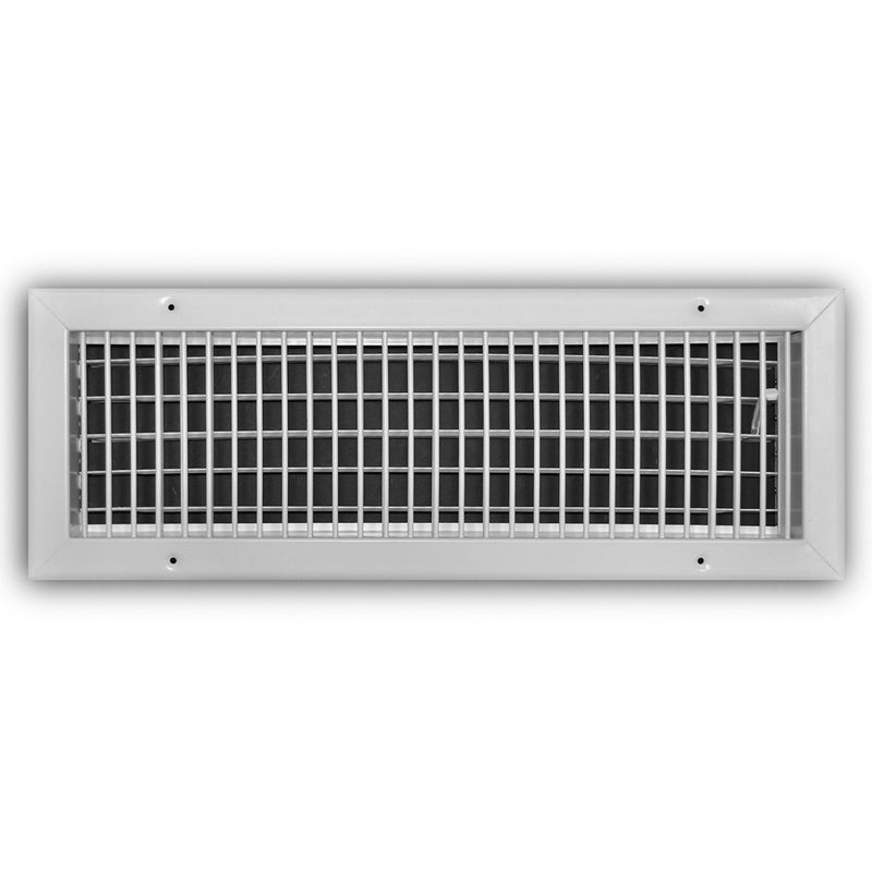 TRUaire 210VM20X06, 20x6 1-Way Air Register, White Steel Sidewall & Ceiling Air Vent, 210VM Series