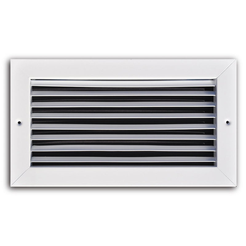 TRUaire 27012X06, 12x6 Return Air Grille, Fixed Bar, White Steel Wall & Ceiling Vent Cover, 270 Series