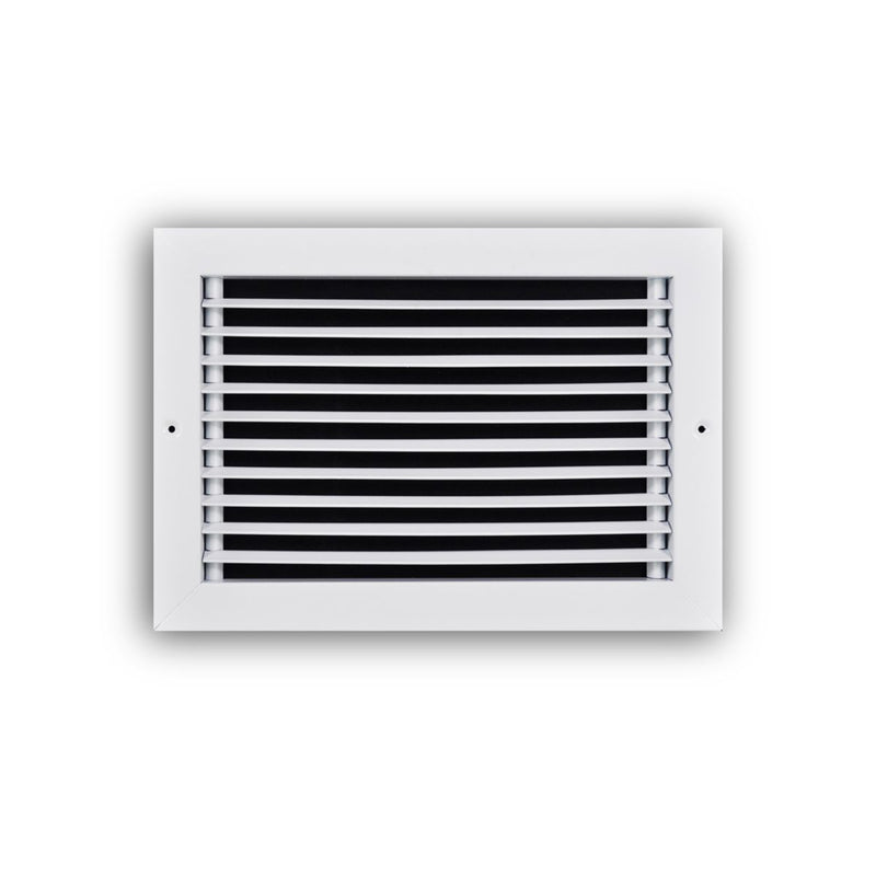 TRUaire 27012X08, 12x8 Return Air Grille, Fixed Bar, White Steel Wall & Ceiling Vent Cover, 270 Series