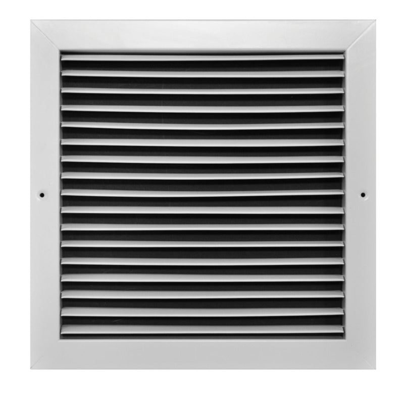 TRUaire 27012X12, 12x12 Return Air Grille, Fixed Bar, White Steel Wall & Ceiling Vent Cover, 270 Series