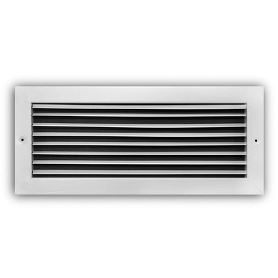TRUaire 27016X06, 16x6 Return Air Grille, Fixed Bar, White Steel Wall & Ceiling Vent Cover, 270 Series
