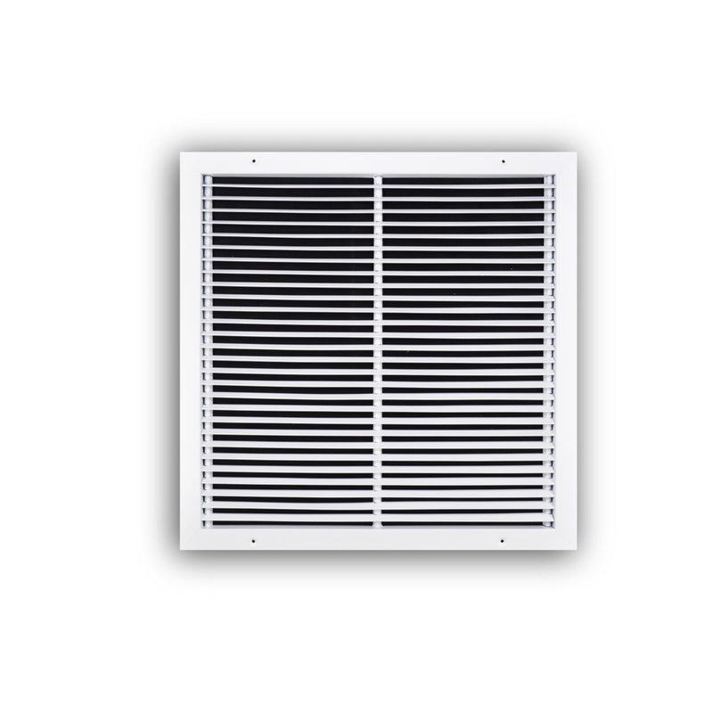 TRUaire 27020X20, 20x20 Return Air Grille, Fixed Bar, White Steel Wall & Ceiling Vent Cover, 270 Series