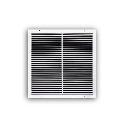 TRUaire 27022X22, 22x22 Return Air Grille, Fixed Bar, White Steel Wall & Ceiling Vent Cover, 270 Series