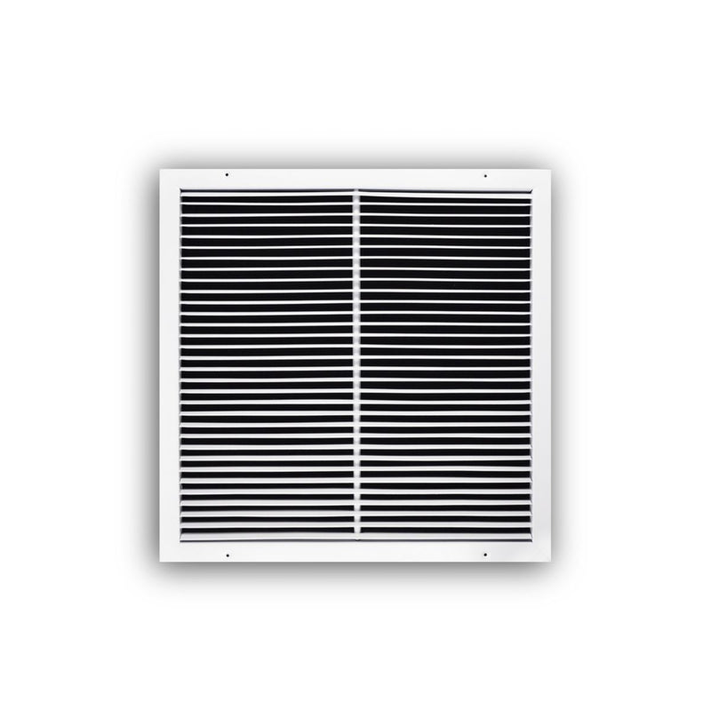 TRUaire 27022X22, 22x22 Return Air Grille, Fixed Bar, White Steel Wall & Ceiling Vent Cover, 270 Series