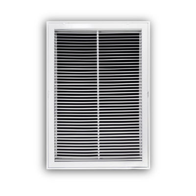 TRUaire 29020X30, 20x30 Return Air Filter Grille, Fixed Bar, White Steel Filter Back Vent Cover, Fits 20x30x1 Filter, 290 Series